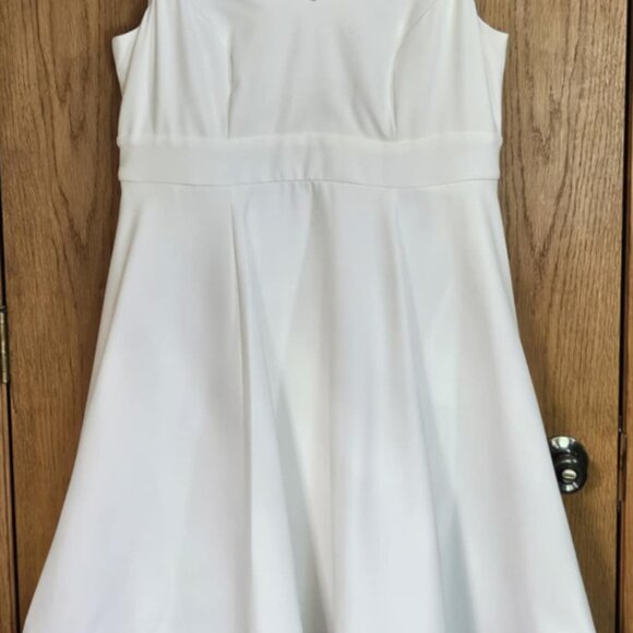 Torrid | Mini Woven Skater Dress | Wedding Dress | 12 | Ivory - Picture 6 of 8